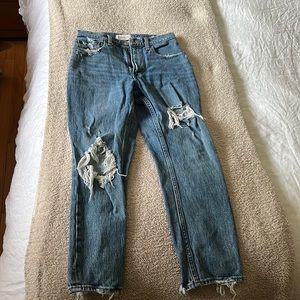 Abercrombie High Rise Mom Jean
